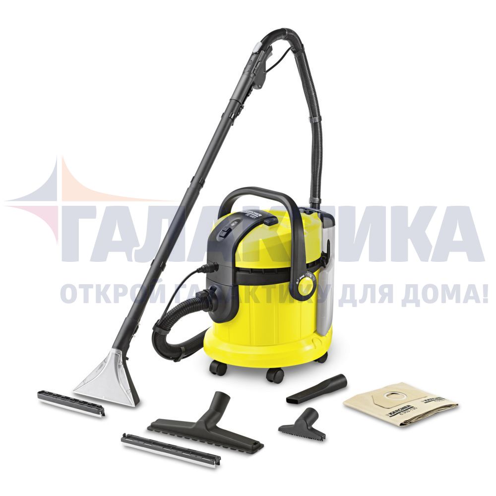 Купить Пылесос моющий KARCHER SE 4001, 1400 Вт, 3600 л/мин, 180 мбар, бак  для воды 3.8-6.2 л, 8кг , 1.081-1 в ДНР – ТЦ 