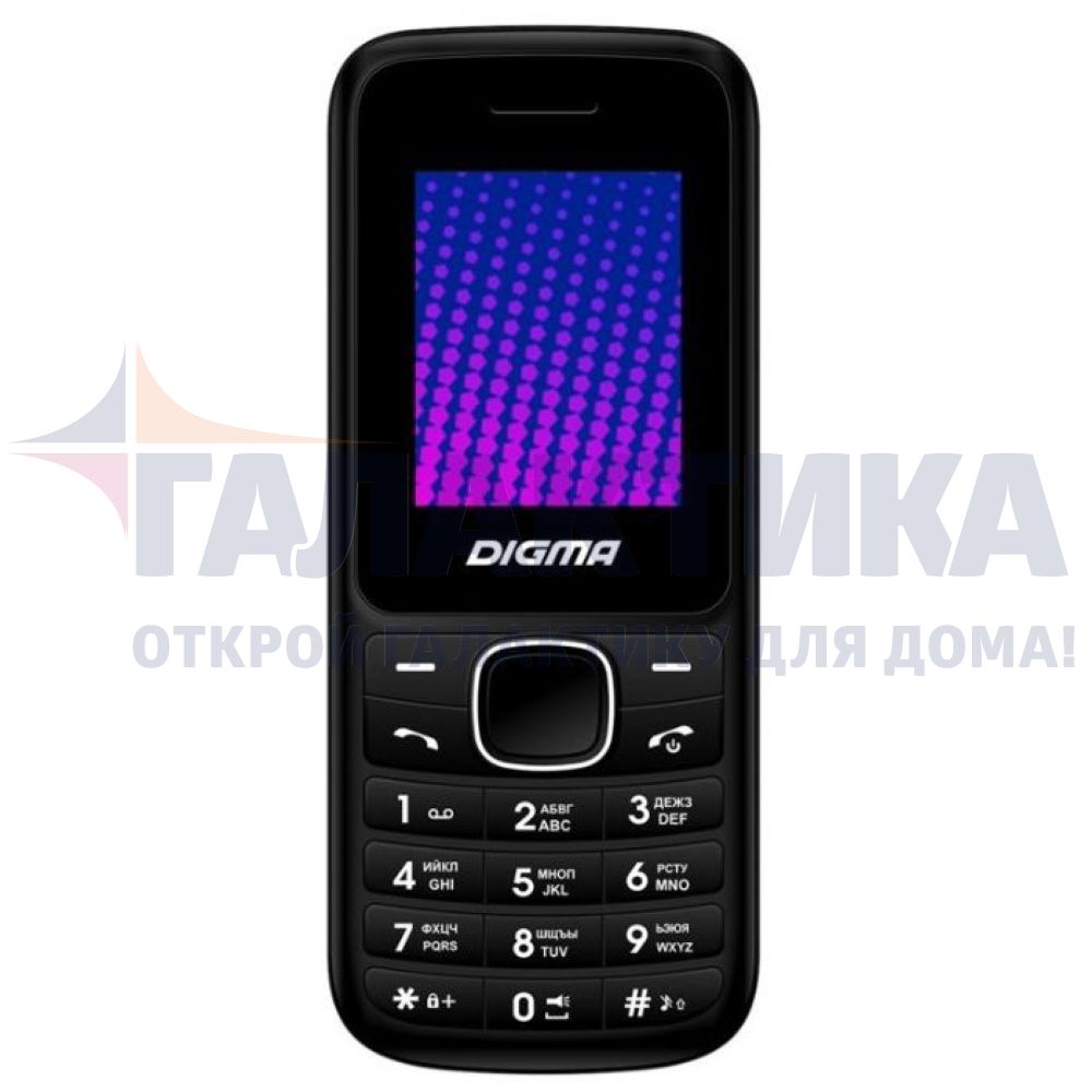 Телефон мобильный Digma Linx A170 2G черный/красный 2Sim 1.77