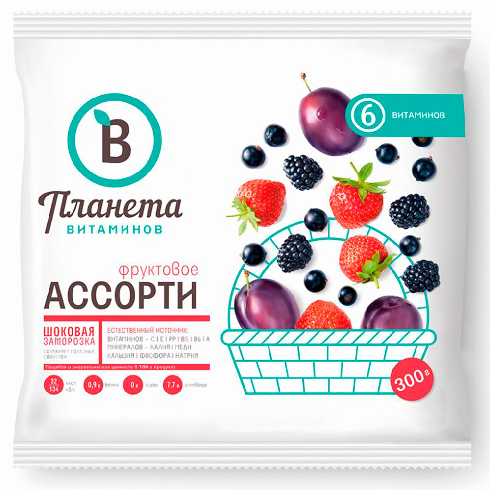 Купить Ассорти фруктовое Планета Витаминов Едим Дома 300г м/у /20 в  